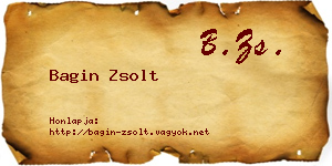 Bagin Zsolt névjegykártya